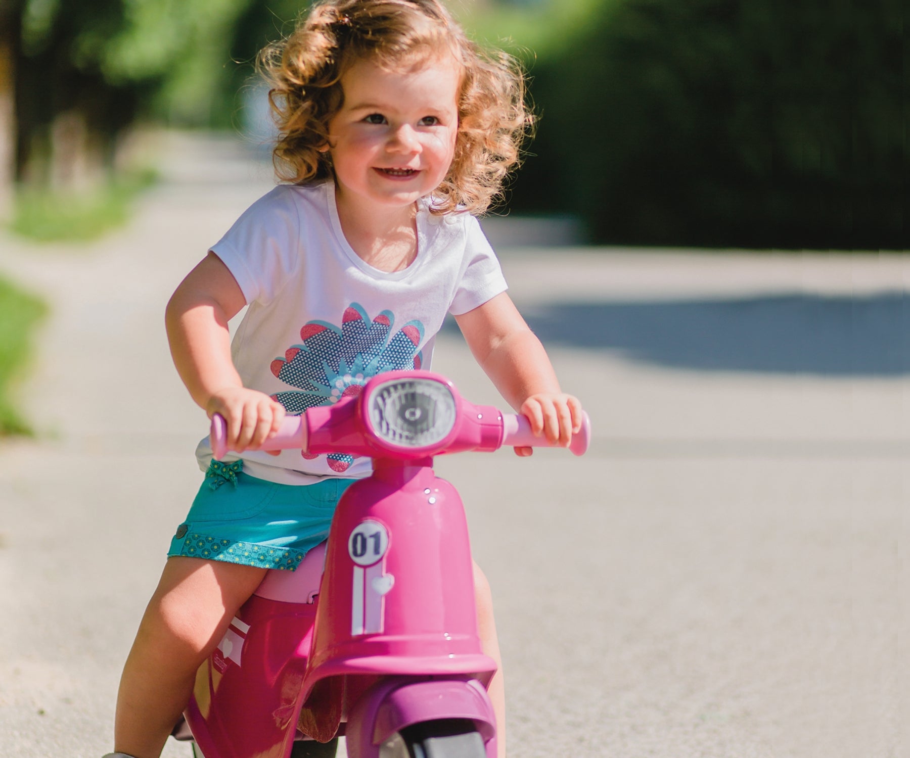 Porteur Scooter Rose