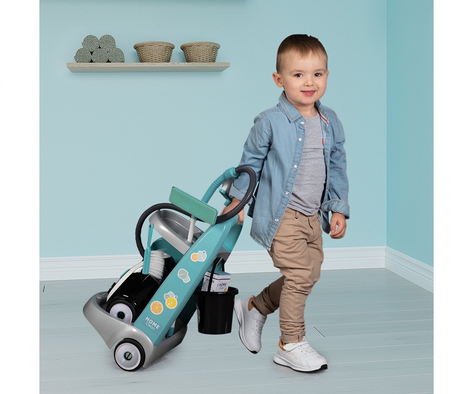 Chariot De Menage + Aspirateur