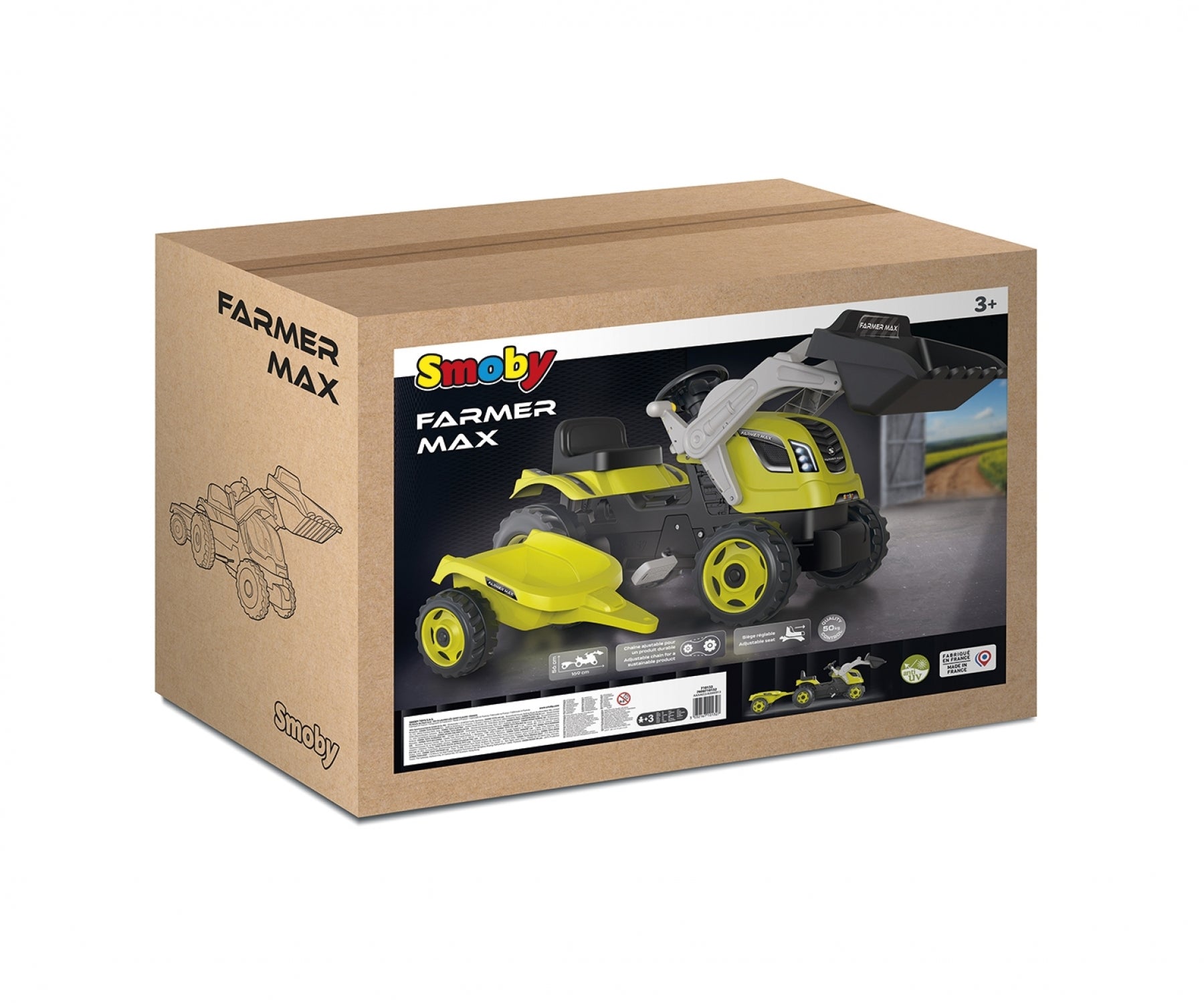 Tracteur Farmer Max + Remorque