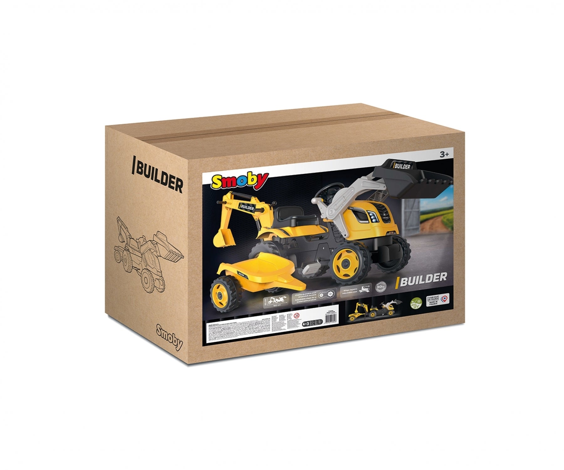 Tracteur Builder Max + Remorque