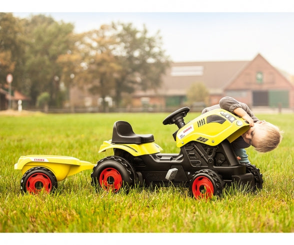 Claas Tracteur Farmer XL + Remorque