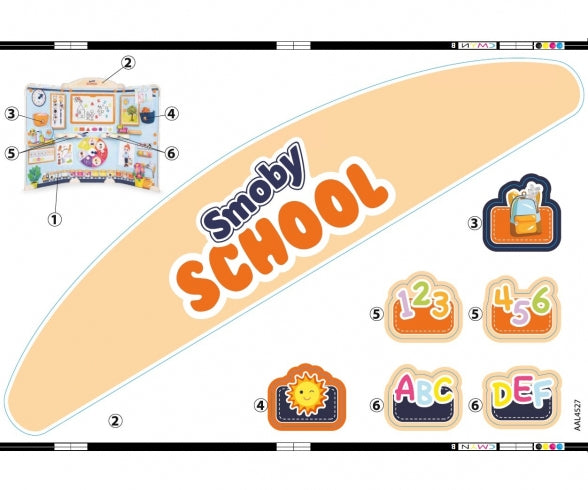 PLANCHE ADHESIFS SMOBY SCHOOL N3 AAL4527