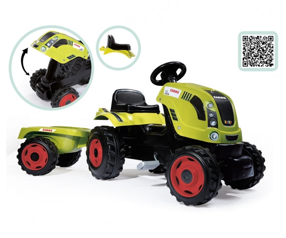 Claas Tracteur Farmer XL + Remorque