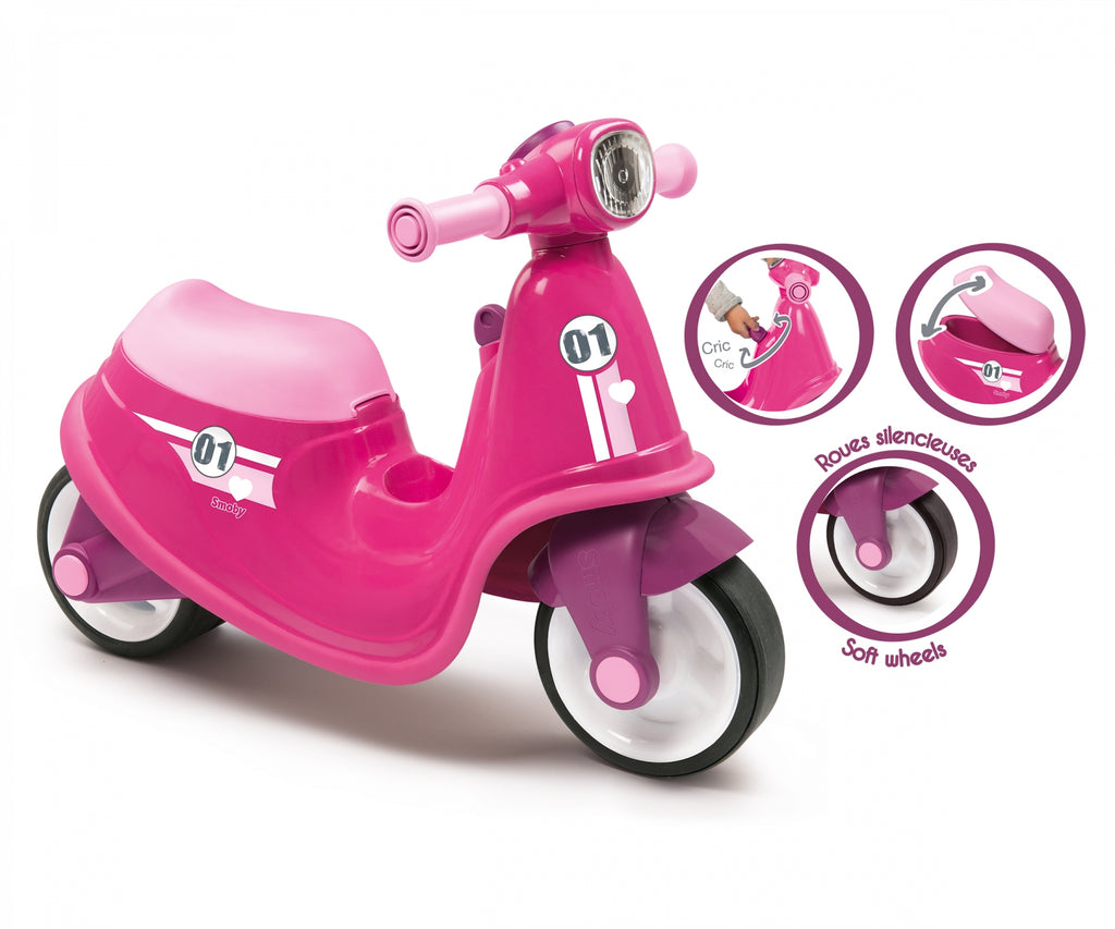 Porteur Scooter Rose