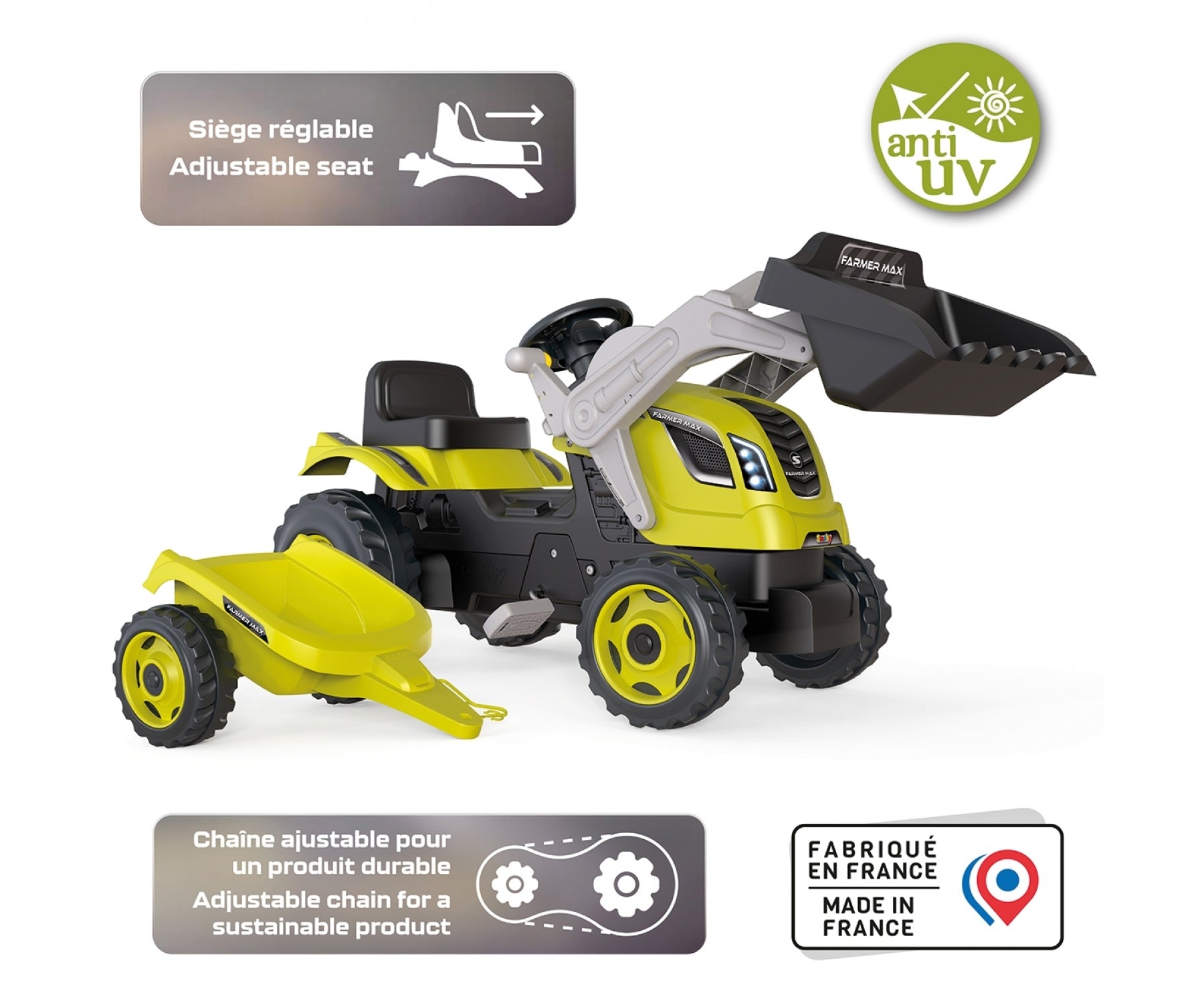 Tracteur Farmer Max + Remorque