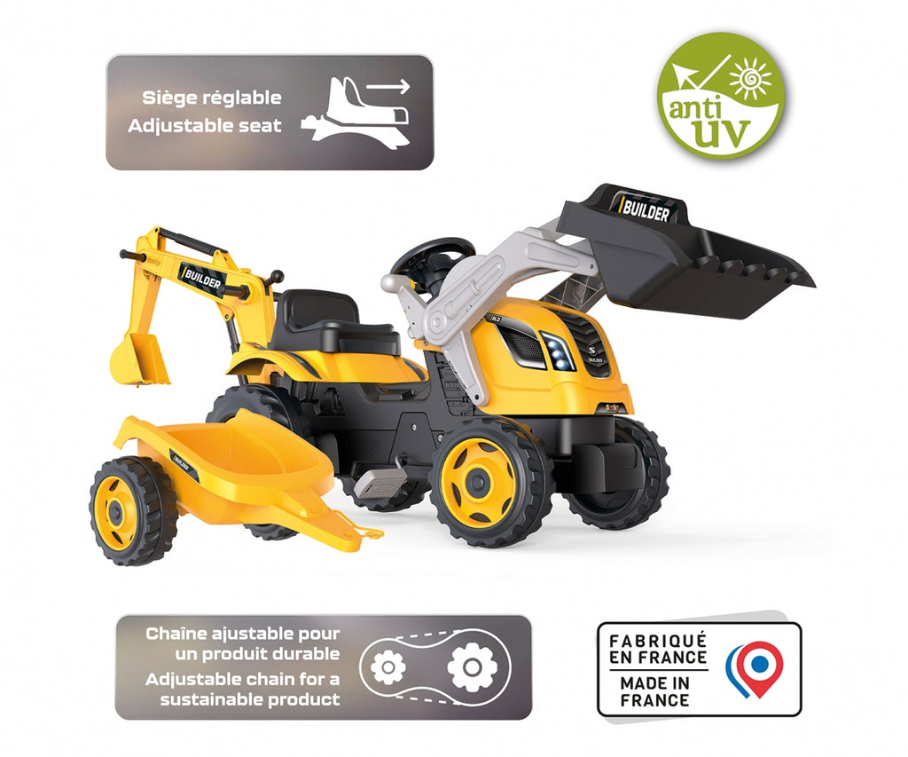 Tracteur Builder Max + Remorque