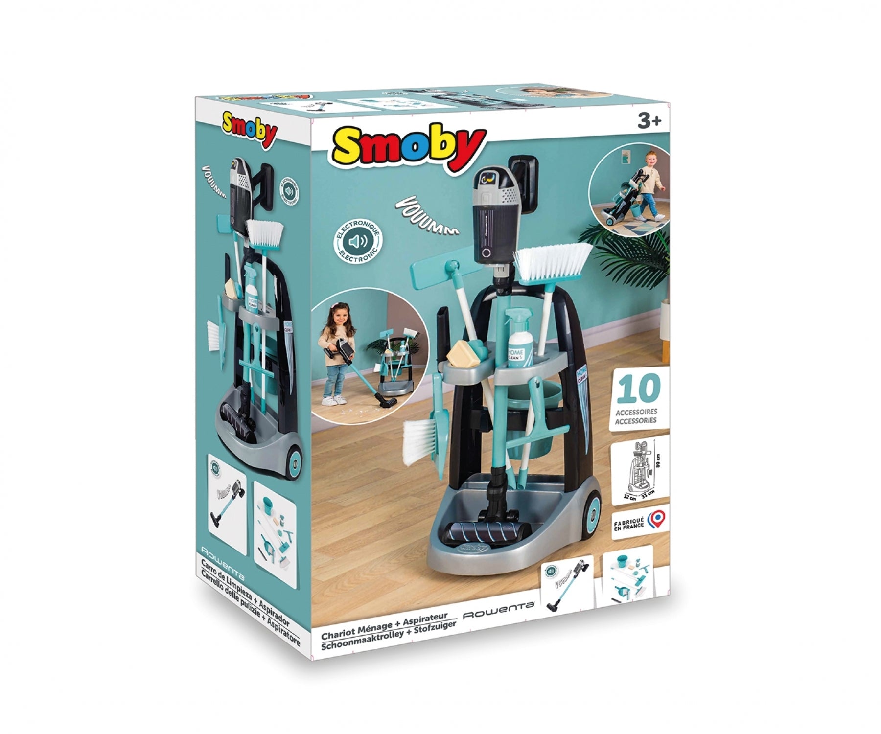 Rowenta Chariot De Ménage + Aspirateur balai