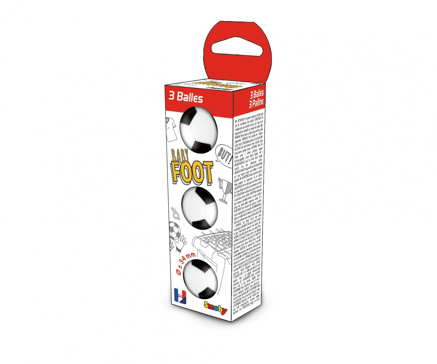 Balles Plastique 34mm X3
