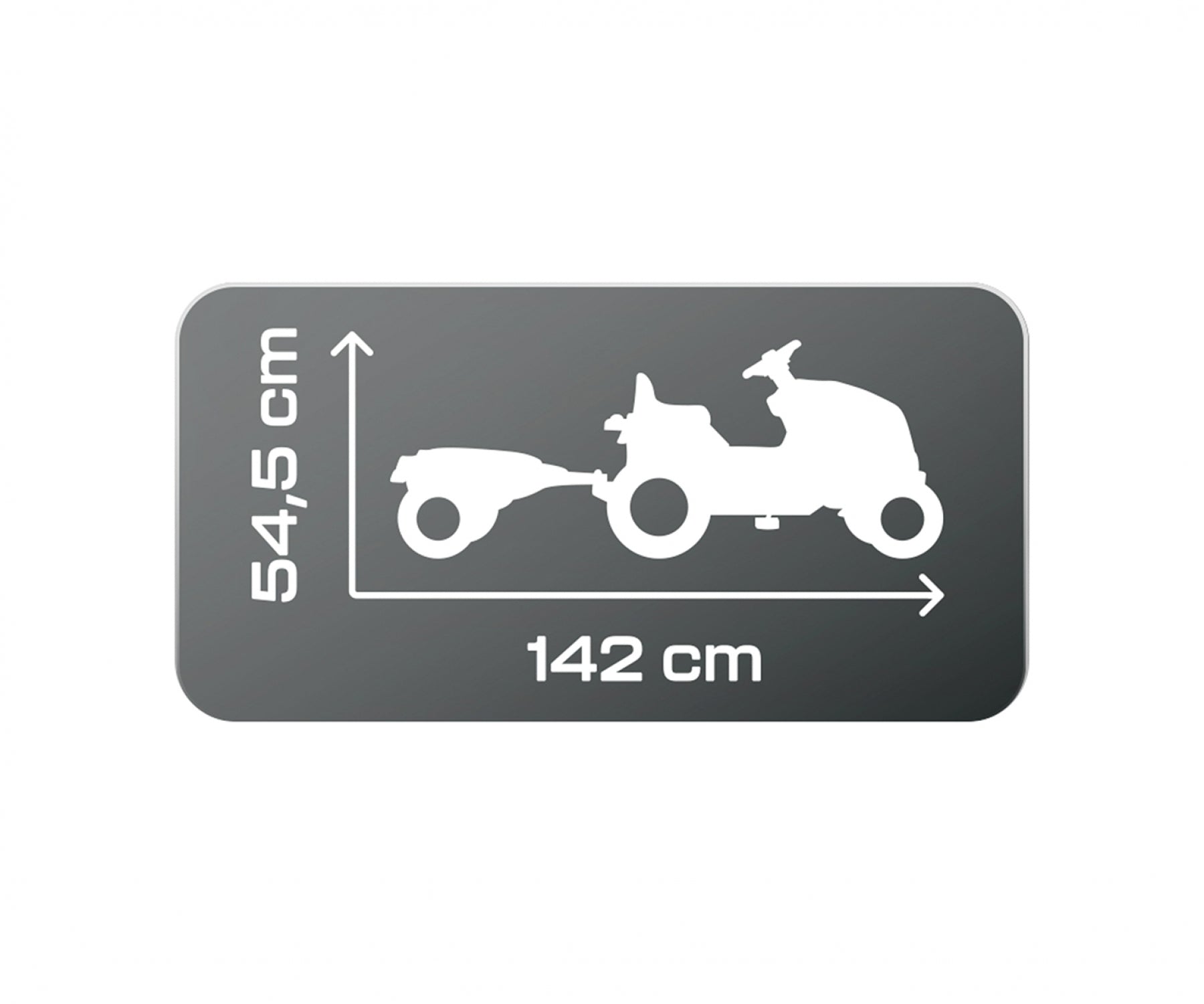Tracteur Farmer XL Noir + Remorque