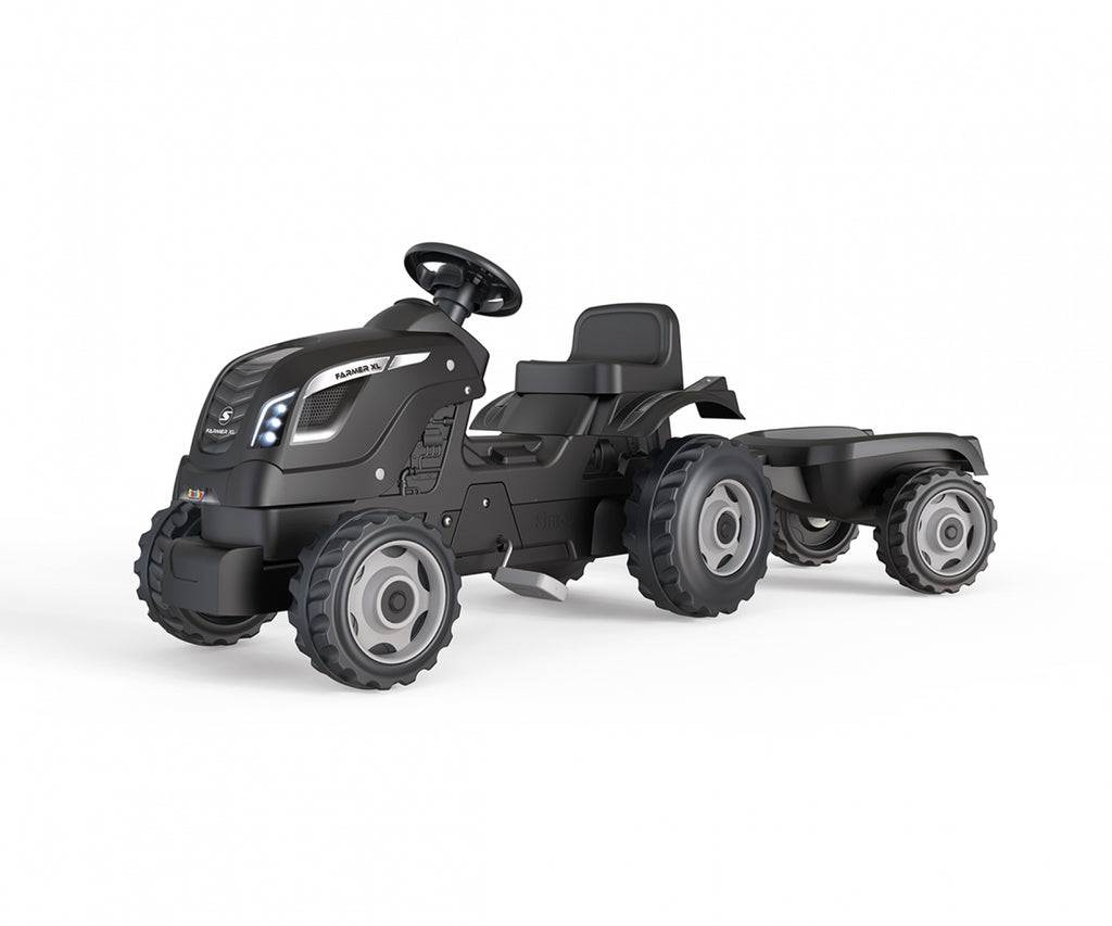 Tracteur Farmer XL Noir + Remorque