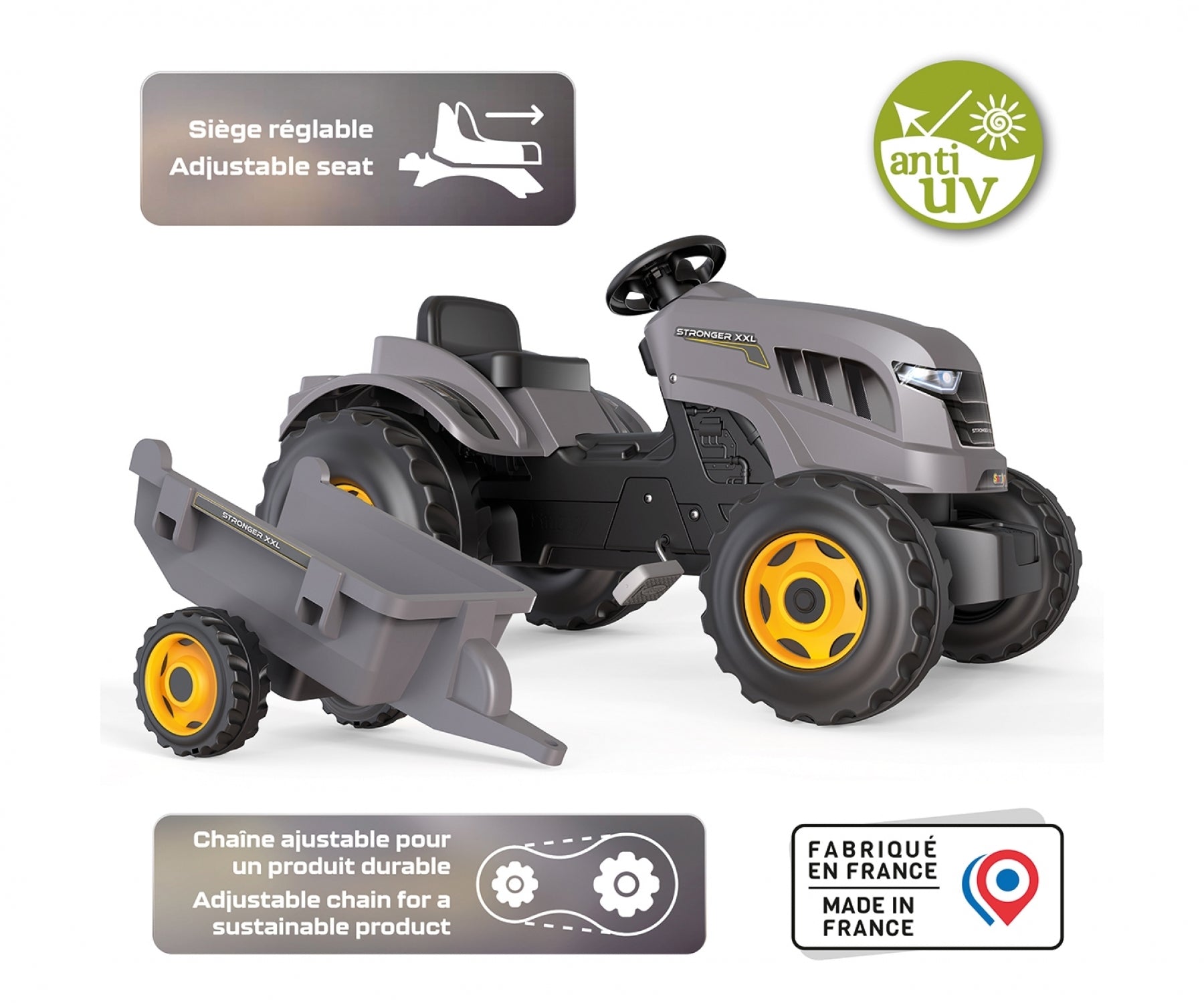 Tracteur Stronger XXL + Remorque