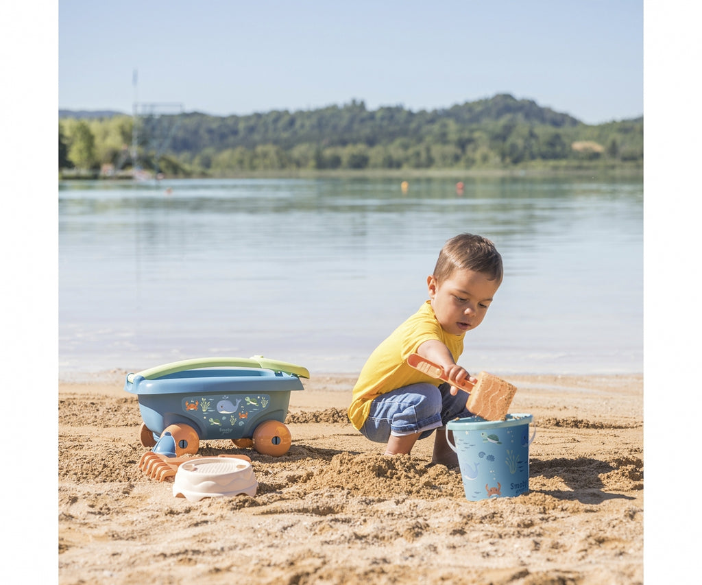 Smobo Green Chariot De Plage Garni