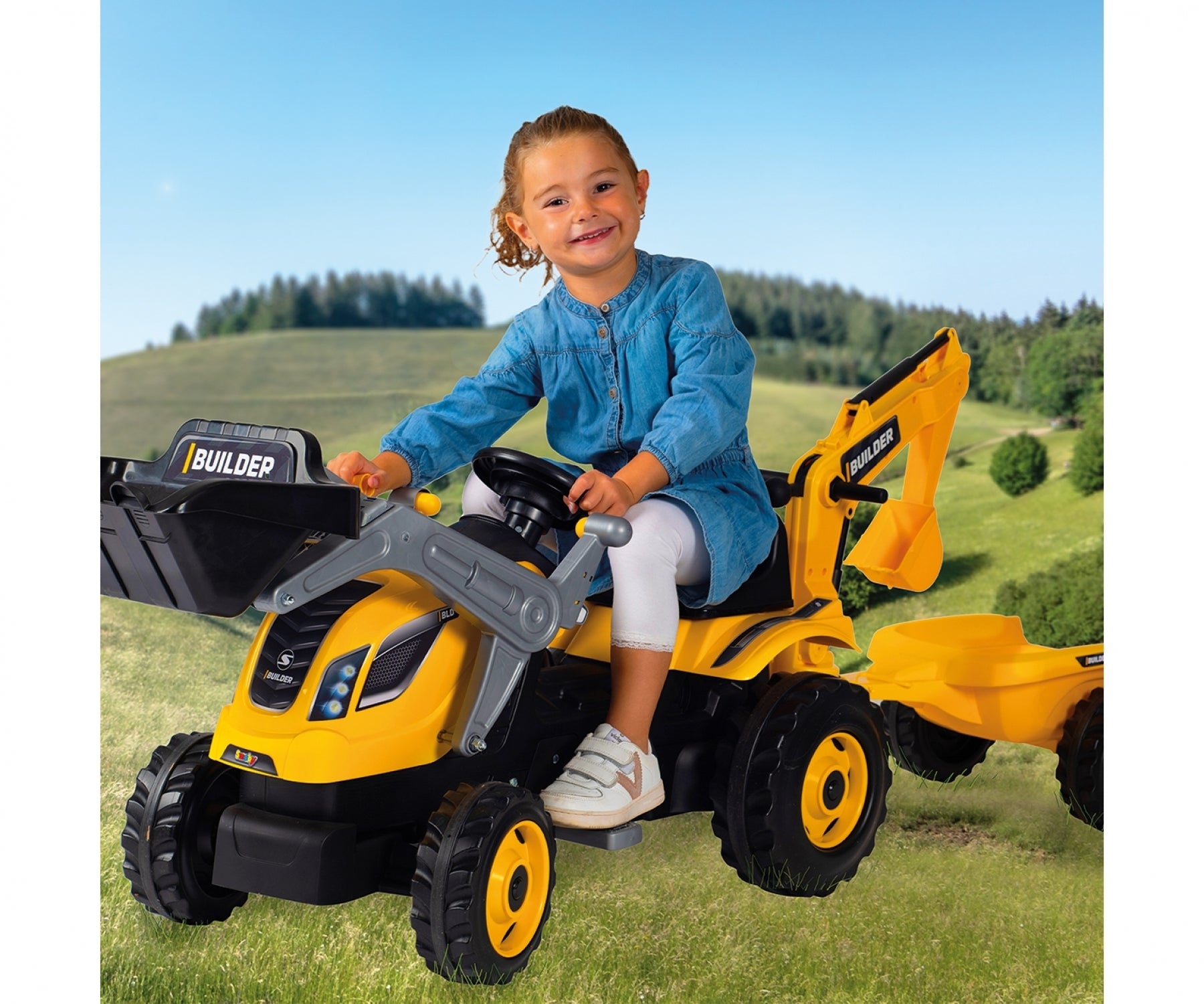 Tracteur Builder Max + Remorque
